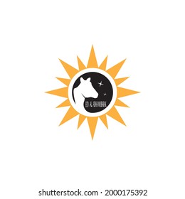 Eid al adha mubarak logo vector template