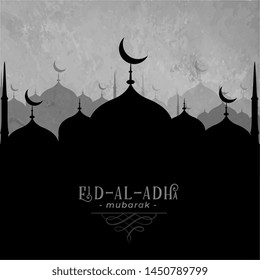 Eid Al Adha mubarak mosque background