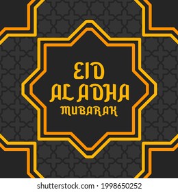 Eid Al - Adha Mubarak Post Design. Perfect for instagram and facebook post, story and card