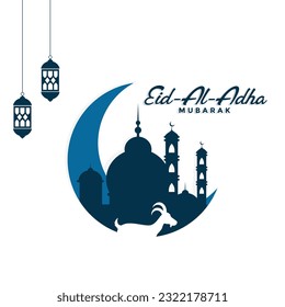 Eid al Adha Mubarak Post Template.