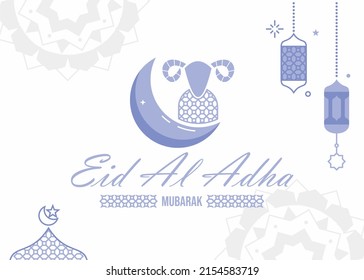 Eid al adha mubarak poster design.