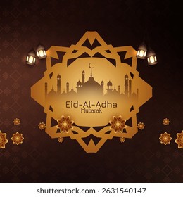 Vector de diseño de fondo religioso Eid al adha mubarak