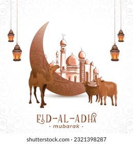 Eid al adha mubarak social media post, Islamic Festival