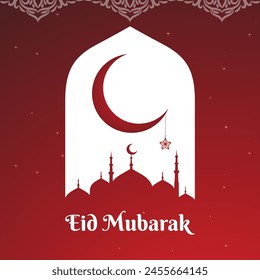 Eid Al Adha Mubarak Social Media Post Beautiful Islamic Background