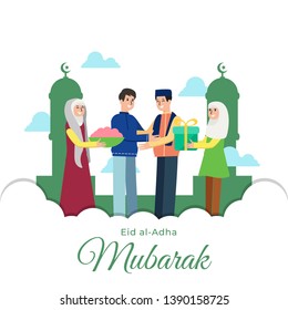 Eid Al Adha Mubarak Vector Illustration