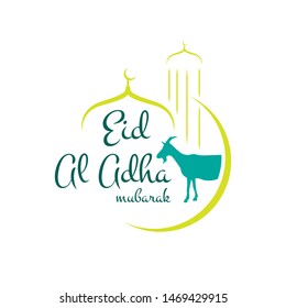 Eid Al Adha Mubarak vector illustration. Use for background, greeting card, brochure, flyer, print.