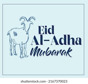eid al adha mubarak vector illustration poster