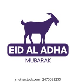 Eid Al Adha Mubarak vector design. Editable Eps file.
