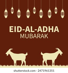 Eid Al Adha Mubarak vector design eps file.