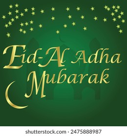 Eid Al Adha Mubarak Vector.