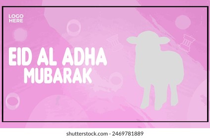 Plantilla del Anuncio del Web Eid al adha mubarak