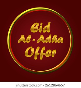 Eid al adha offer button.