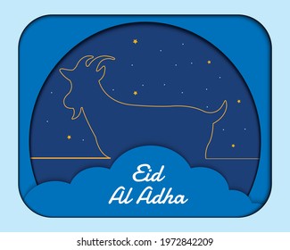 Eid Al Adha Paper Vector
