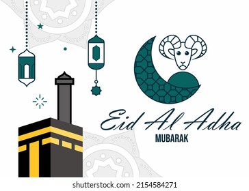 Eid al adha poster celebration design.