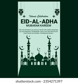 diseño de afiches de eid al adha. diseño de afiches de eid tradicionales musulmanes.