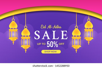 Eid Al Adha Sale Banner Vector Design