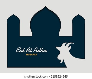 Plantilla de saludo simple Eid Al Adha