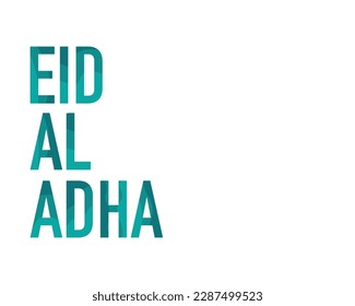 Eid Al Adha Simple Text Effect