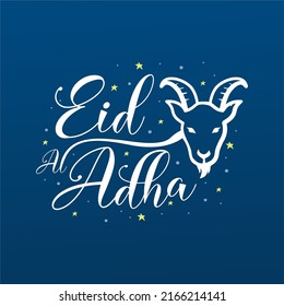 Eid Al Adha Typography Holiday cellebration