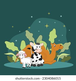 Eid Al Adha vector illustration design