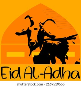 Esbozo vectorial Eid Al Adha Mubarak Mejor Para Qurban