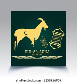 Eid Al Adha Vector Template Design. 