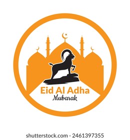 Eid al Adha Vector template. Eid Al Adha Mubarak logo Template.