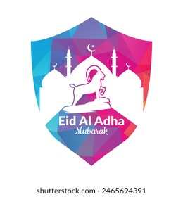 Eid al Adha Vector template. Eid Al Adha Mubarak logo Template.