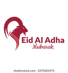 Plantilla del Vector Eid al Adha. Plantilla del logo de Eid Al Adha Mubarak.