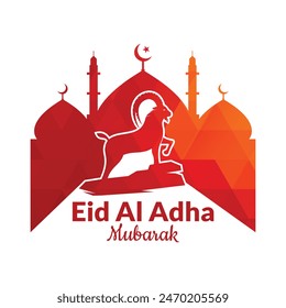 Eid al Adha Vector template. Eid Al Adha Mubarak logo Template.
