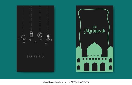 Eid Al Fitr Flat Template Bundle
