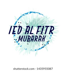 eid al fitr has mean muslim event, beautiful greeting card background or banner with frozen theme. design illustration