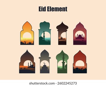 eid al fitr mosque background wallpaper vector poster arab religion holiday abstract traditional