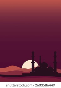 eid al fitr mosque background wallpaper vector poster arab religion holiday abstract traditional
