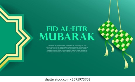 eid al fitr mubarak banner design