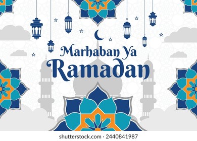 Eid al Fitr and ramadan Mubarak Banner design Template