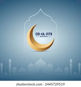 eid al fitr social media post design.