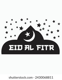 Eid Al Fitr Typography Design, Eid Mubarak, Eid Al Fitr Typography Design, Islamic Logo,  Eid Al Fitr, Islamic typography, Islamic calligraphy, Calligraphy Design, Vector