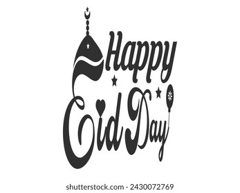 Eid Al Fitr Typography Design, Eid Mubarak, Eid Al Fitr Typography Design, Islamic Logo,  Eid Al Fitr, Islamic typography, Islamic calligraphy, Calligraphy Design, Vector