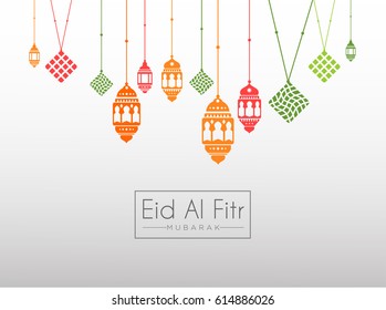 Eid Al Fitr vector background you can use for Greeting Card, Invitation card,Poster and Wallpaper. Vector Illustration