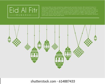 Eid Al Fitr vector background you can use for Greeting Card, Invitation card,Poster and Wallpaper. Vector Illustration