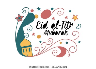 eid al fitr vector icon on white background