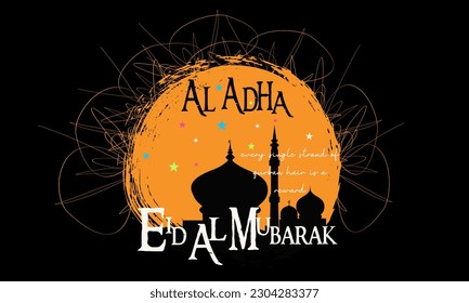 Eid al-Adha background, eid al adha brush effect background, Eid al-Adha, Eid ul-Adha mubarak. Kurban Bayrami, Kurban Bajram muslim festival of sacrifice vector