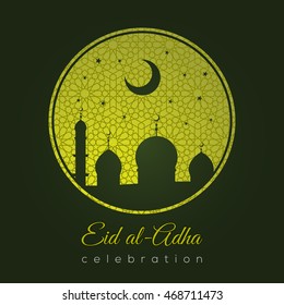 Eid al-Adha  background, Arabic ornament, Islamic pattern