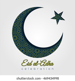 Eid al-Adha background, Arabic ornament, Islamic pattern