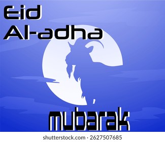 Eid Al-adha banner design Vector ilustration, background for moslem holiday