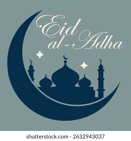 Eid al-Adha Crescent Mosque Design