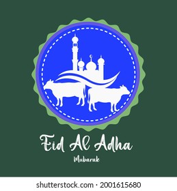 Eid al-Adha design with a Green background