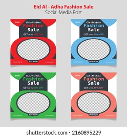 Eid Al-Adha Fashion Sale Social Media Post Template