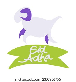 Eid al-adha fill icon illustration